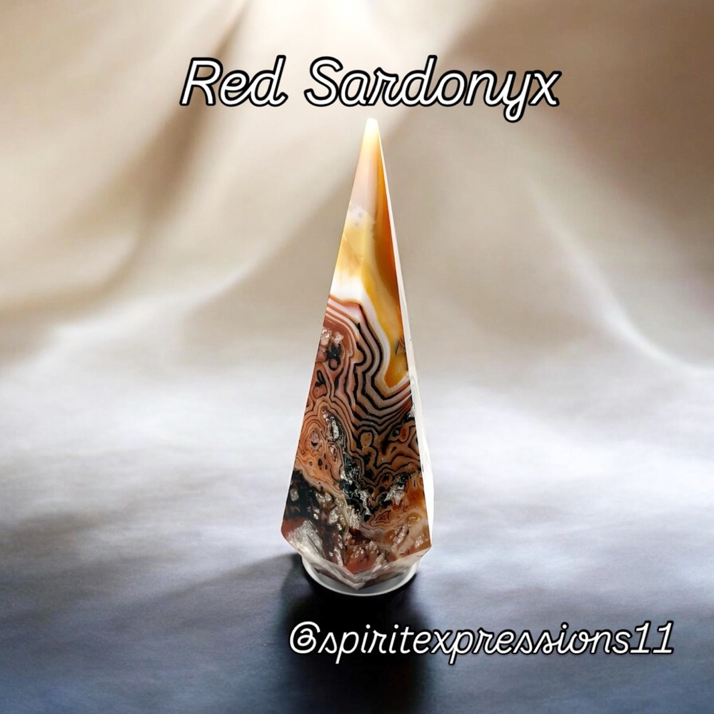 Red Sardonyx Crystal Tower